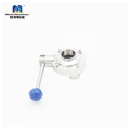 1/2"-4" SUS 304/316L Sanitary Stainless Steel Thread Manual Control Valve Butterfly Valve With pul Handle For water